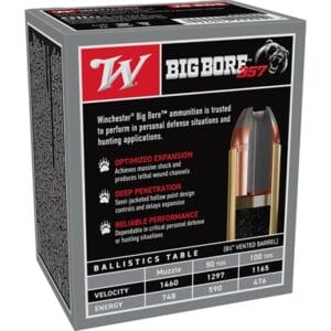 Big Bore 357 Magnum Jhp Handgun Ammo - 357 Magnum 158gr Semi-Jacketed Hollow Point 20/Box