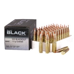 Black 300 Aac Blackout Rifle Ammo - 300 Aac Blackout 110gr Ntx 20/Box