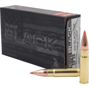 Black 300 Aac Blackout Rifle Ammo - Black 300 Aac Blackout 110gr V-Max Polymer Tipped 200 Case