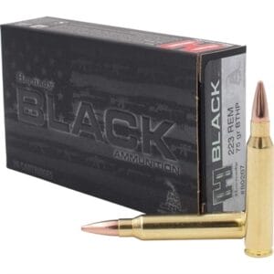 Black Ammo 223 Remington 75gr Boat Tail Hollow Point - 223 Remington 75gr Hollow Point Boat Tail 200/Case