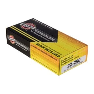 Black Hills Gold Ammo 22-250 Remington 50gr V-Max - 22-250 Remington 50gr V-Max 100/Case