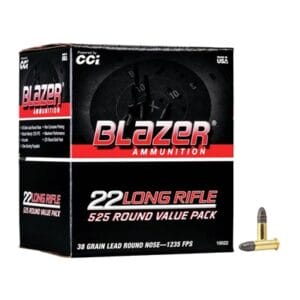 Blazer Ammo 22 Long Rifle Lead Round Nose - 22 Long Rifle 38gr Lead Round Nose 525/Box