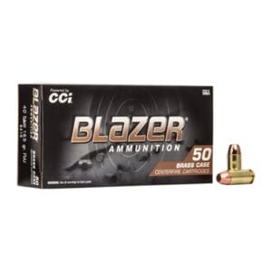 Blazer Brass 40 S&W Ammo - 40 S&W 165gr Full Metal Jacket Flat Nose 50/Box