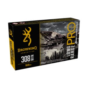 Browning Long Range Pro .308 Winchester 168 Grain Sierra Tipped Matchking Rifle Ammo