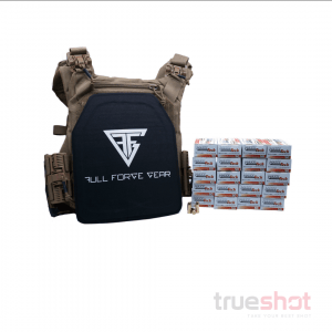 Bundle Deal: 1 Full Forge Gear Plate Tan Carrier Plus 2 Level 3 Plate and 1000 Rounds Maxxtech 9mm