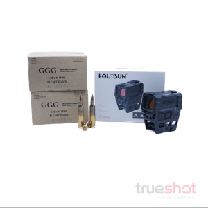 Bundle Deal: Holosun AEMS Red Dot Rifle Sight and 200 Rounds of GGG 5.56