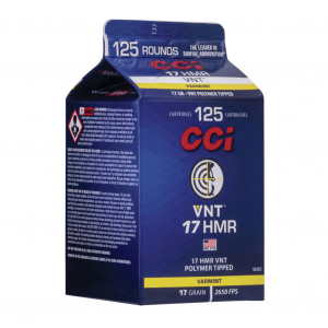 CCI .17 HMR 17Gr VNT 125rd Box Ammo (923CC)