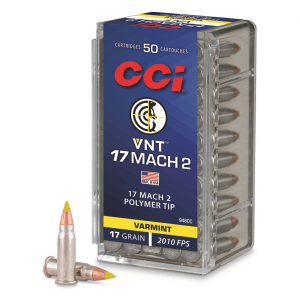 CCI .17 Hornady Mach 2 Speer VNT 17 grain 50 Rounds