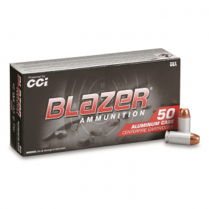 CCI Blazer Aluminum Case .40 S&W FMJ 165 Grain 50 Rounds