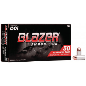 CCI Blazer Aluminum Handgun Ammunition .380 ACP 95 gr FMJ 945 fps 50/box