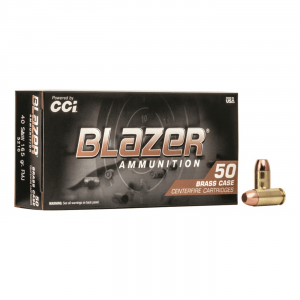 CCI Blazer Brass .40 S&W 165 Grain FMJ-FN 50 Rounds