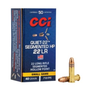 CCI Quiet-22 Segmented HP .22 LR 40 Grain Rimfire Rifle Ammo