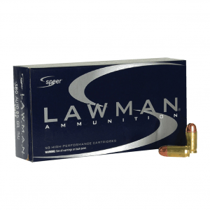 CCI Speer Lawman 380 ACP 95 Grain Total Metal Jacket Ammo, 50 Round Box (53608)