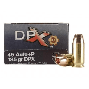 COR-BON Handgun Ammunition .45 ACP 185 gr DPX 1075 fps 20/box