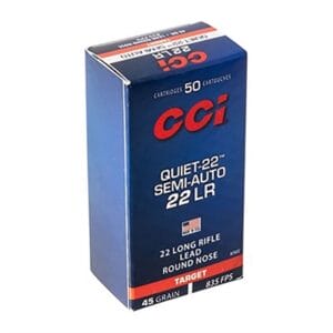 Cci Ammo 22 Lr 40gr Lrn Quiet 22 50bx - Cci Ammo 22 Lr 45gr Lrn Quiet 22 50bx