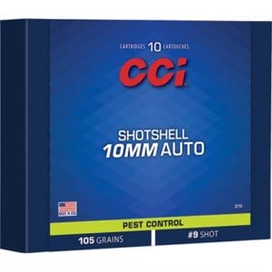 Centerfire 10mm Auto Shotshell Handgun Ammo - Centerfire 10mm Auto 105gr #9 Shot Shotshell 10/Box