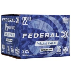 Champion Training 22 Long Rifle Rimfire Ammo - Champion Training 22 Long Rifle 36gr Lead Hollow Point 325bx