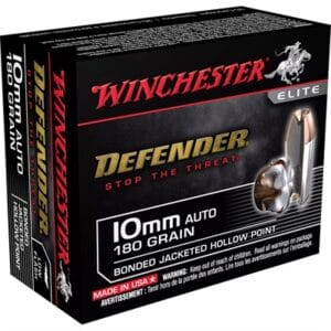 Defender 10mm,180 Grain 20rd - Defender 10mm 180 Grain Hp 20rds