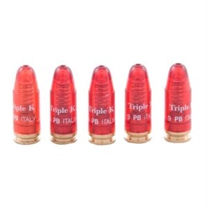 Deluxe Snap Caps Dummy Rounds - 9mm, 5 Caps Per Pak