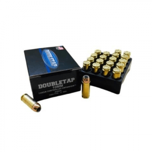 Double Tap Controlled Expansion Handgun Ammunition 10mm Auto 135gr JHP 1600 fps 20/ct