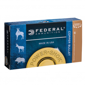 FEDERAL Power-Shok .300 AAC Blackout/Whisper (7.62x35mm) 150Gr Copper HP 20rd Box Rifle Ammo (300BLK120LFA)