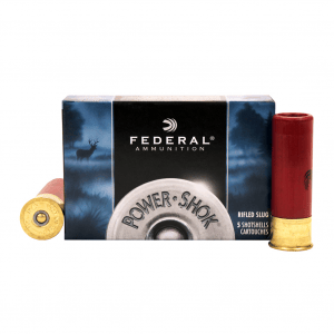 FEDERAL Power-Shok 16 Gauge 2.75in #1 Buckshot Ammo, 5 Round Box (F1641B)