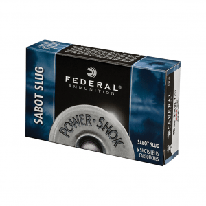 FEDERAL Power-Shok 20 Gauge 2.75in Sabot Slug Ammo, 5 Round Box (F203SS2)