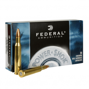 FEDERAL Power-Shok 308 Win. 150 Grain Copper HP Ammo, 20 Round Box (308150LFA)