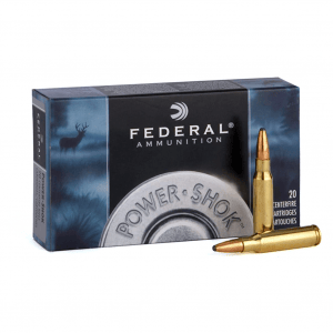 FEDERAL Power-Shok 308 Win. 150 Grain Soft Point Ammo, 20 Round Box (308A)