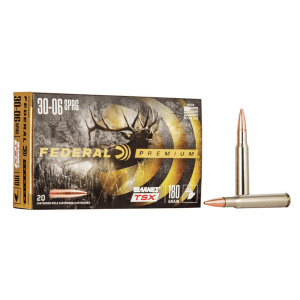 FEDERAL Premium .30-06 180Gr Barnes TSX 20rd Box Ammo (P3006AE)