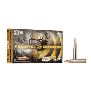 FEDERAL Premium .308 Win 165Gr Barnes TSX 20rd Box Ammo (P308H)