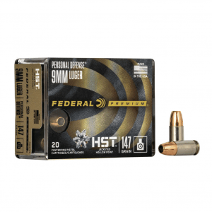 FEDERAL Premium Personal Defense 9mm Luger 147Gr JHP 20rd Box Ammo (P9HST2S)