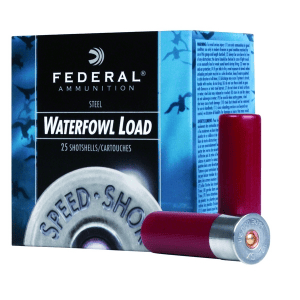 FEDERAL Speed-Shok Waterfowl 12 Gauge 3in #3 Steel Ammo, 25 Round Box (WF1433)