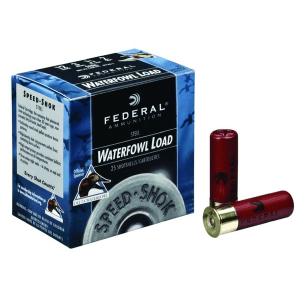 FEDERAL Speed-Shok Waterfowl 12 Gauge 3in #4 Steel Ammo, 25 Round Box (WF1334)