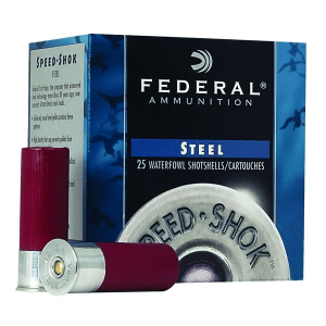 FEDERAL Speed-Shok Waterfowl 12 Gauge 3in BB Steel Ammo, 25 Round Box (WF143BB)