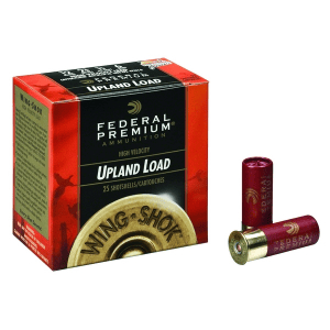 FEDERAL Wing-Shok High Velocity 12 Gauge 2.75in #6 Lead Ammo, 25 Round Box (P1386)