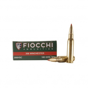 FIOCCHI 308 Win. 180 Grain SST Ammo, 20 Round Box (308HSC)