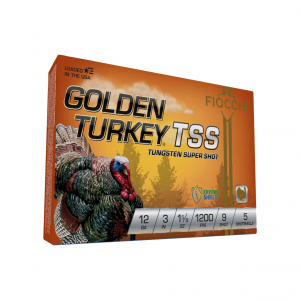 FIOCCHI Golden Turkey TSS #9 12 Gauge 3" 1.625oz 1200fps 5rd Ammo (123TSS9)