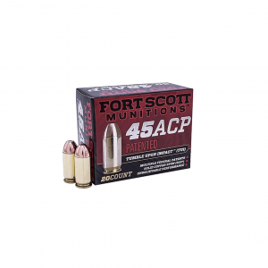 FORT SCOTT MUNITIONS .45 ACP TUI 180Gr SCS 20rd Box Ammo (450-180-SCV)