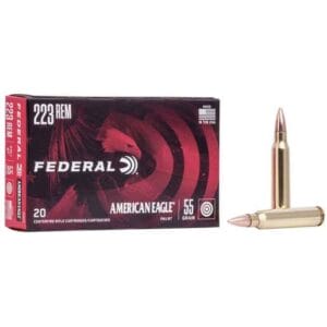 Federal American Eagle 223 Remington 55gr FMJ BT Rifle Ammo - 20 Rounds