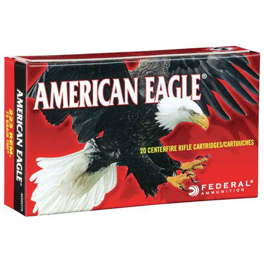 Federal American Eagle 223 Remington 75gr FMJ Rifle Ammo - 20 Rounds