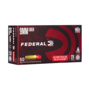 Federal American Eagle Syntech Range 9mm Luger 124 Grain TSR Handgun Ammo