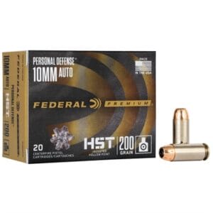 Federal Ammo 10mm 200gr Hst 20bx - 10mm Auto 200gr Hst Jacketed Hollow Point 20/Box