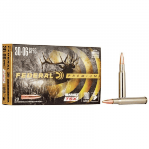 Federal Barnes TSX Rifle Ammunition 30-06 Sprg 180gr HP 2700 fps 20/ct