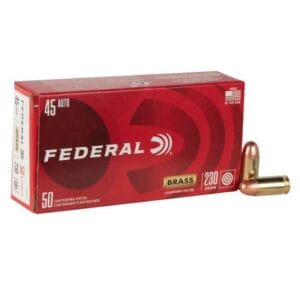 Federal Champion Training 45 Auto (ACP) 230gr FMJ Handgun Ammo - 50 Rounds