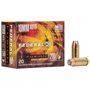 Federal Fusion, 10MM, 200Gr, Soft Point, 20 Round Box F10FS1