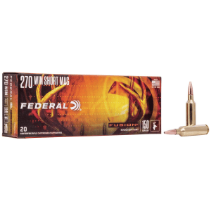 Federal Fusion Rifle Ammunition .270 WSM 150 gr BTSP 3060 fps - 20/ct