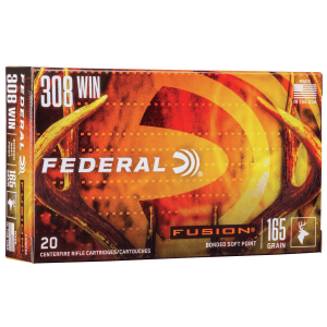 Federal Fusion Rifle Ammunition .308 Win 165 gr BTSP 2700 fps - 20/ct