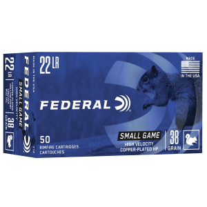 Federal Game-Shok Rimfire Ammunition .22 LR 38 gr CPHP 50/box