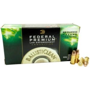 Federal Law Enforcement BallistiClean 9mm Luger 100gr LFF Handgun Ammo - 50 Rounds